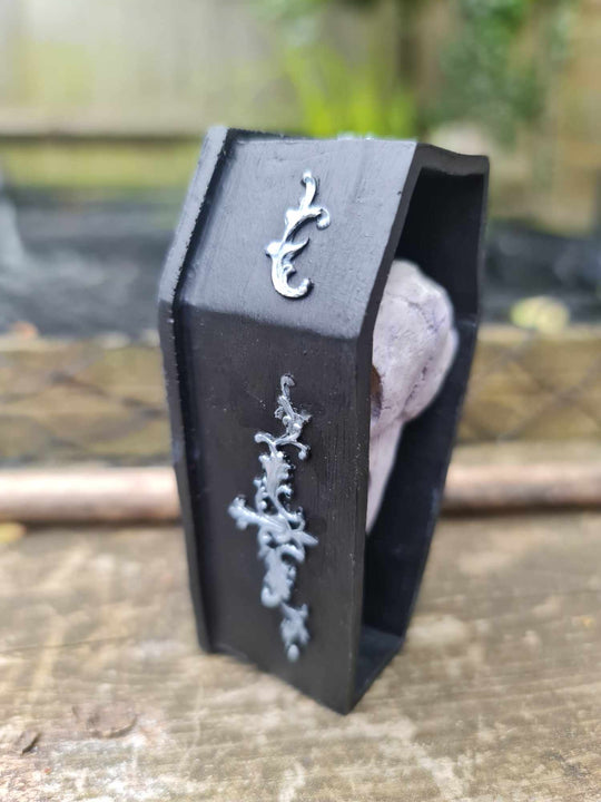 Crow Skull Coffin Ornament - Glow in Dark