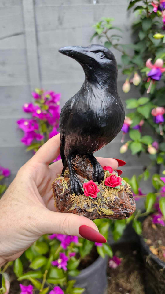 Crow & Roses Ornament
