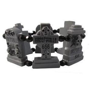 'Graveyard Groupie' Bracelet Grey