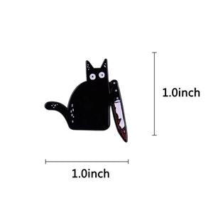 'Stabby Cat' Enamel Pin