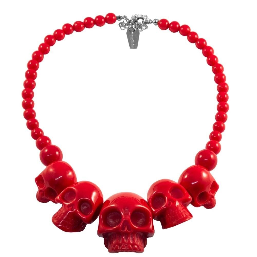 Red Skull Necklace