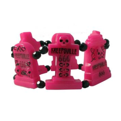 'Graveyard Groupie' Bracelet Pink