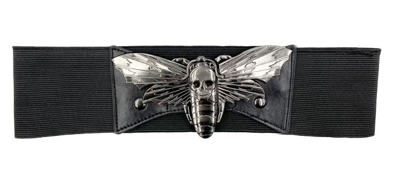 Elastic Waist Belt Death Moth