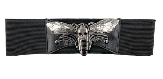 Elastic Waist Belt Death Moth