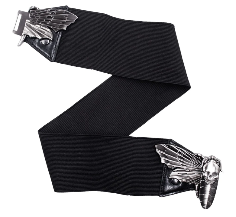 Elastic Waist Belt Death Moth