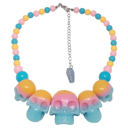Rainbow Skull Necklace