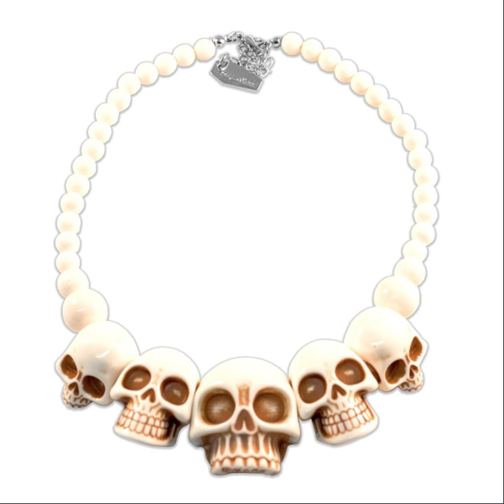 White Skull Necklace