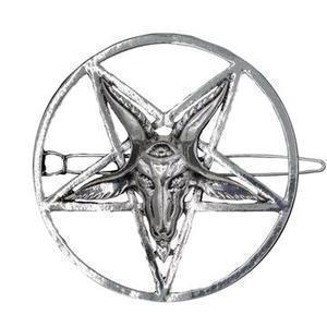 Baphomet Circle Hair Clip