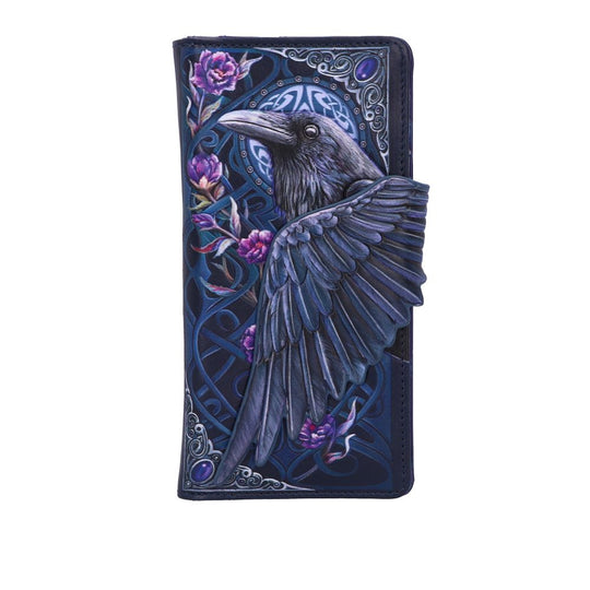 Ravens Flight Embossed Purse Wallet 18.5cm