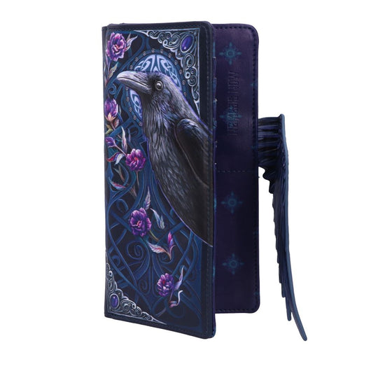 Ravens Flight Embossed Purse Wallet 18.5cm