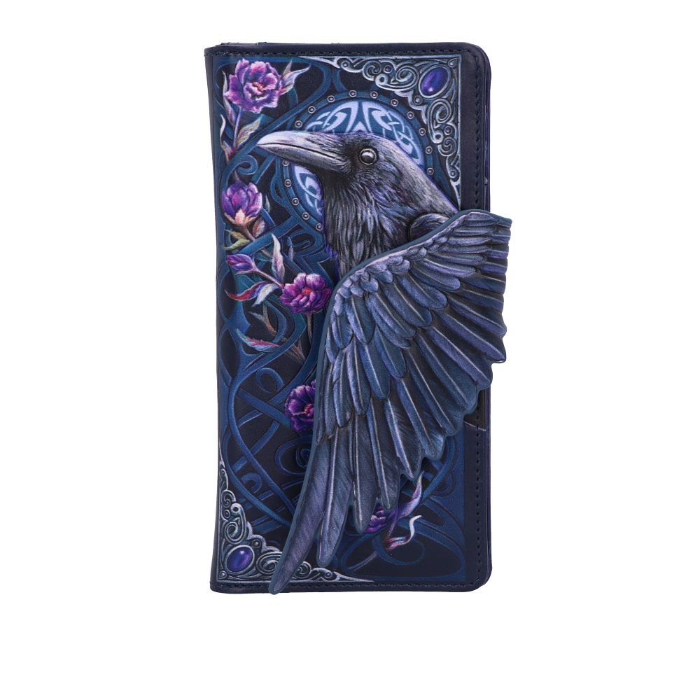 Ravens Flight Embossed Purse Wallet 18.5cm