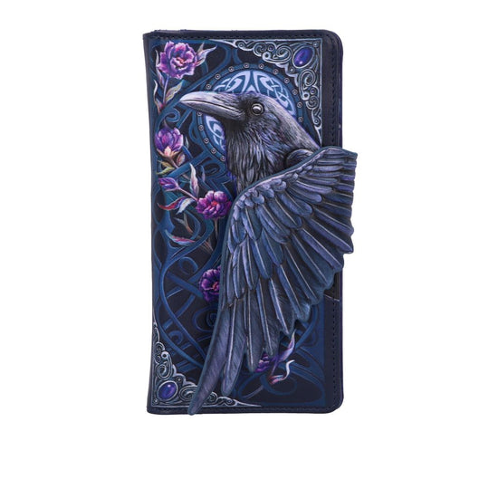 Ravens Flight Embossed Purse Wallet 18.5cm