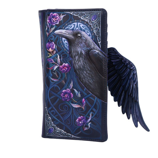Ravens Flight Embossed Purse Wallet 18.5cm