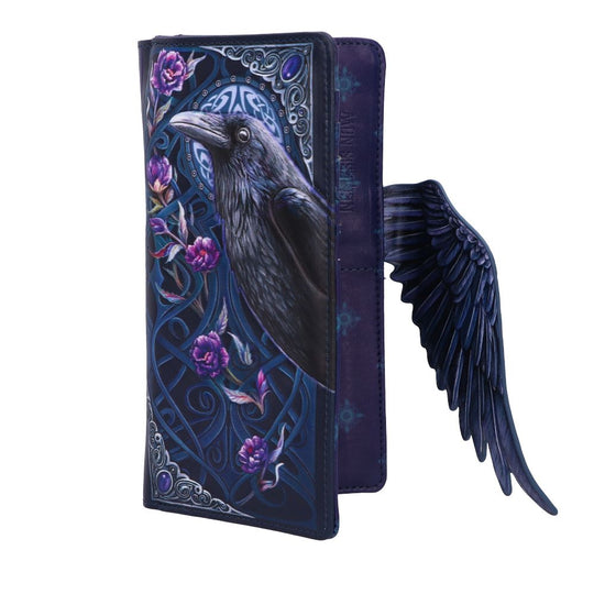 Ravens Flight Embossed Purse Wallet 18.5cm