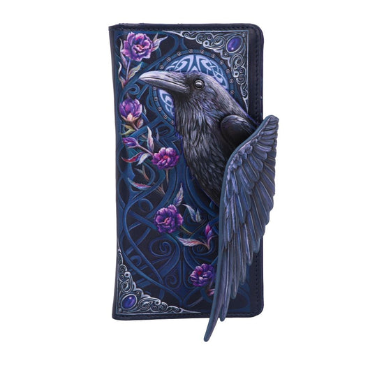 Ravens Flight Embossed Purse Wallet 18.5cm