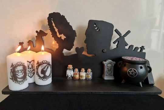 Frankenstein & Bride Shelf