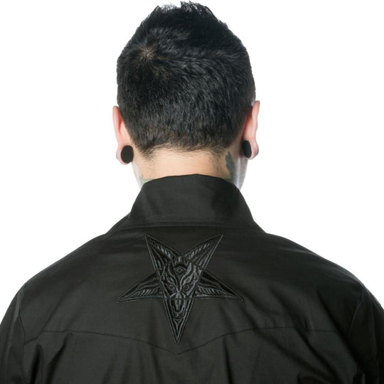 Hellbilly Baphomet Western Shirt