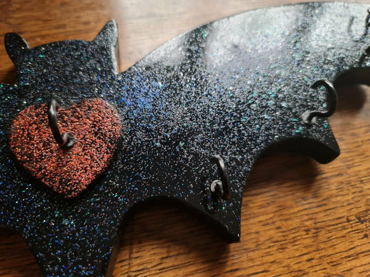 Bat Jewellery / Key Holder -  Glitter