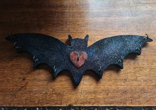 Bat Jewellery / Key Holder -  Glitter