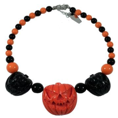 Jack 'o' Lantern Pumpkin Necklace