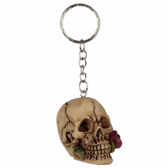 Skulls and Roses Keyring