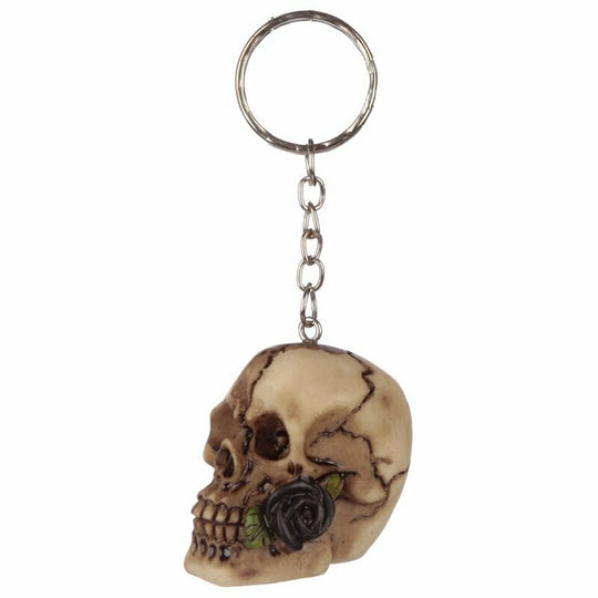 Skulls and Roses Keyring
