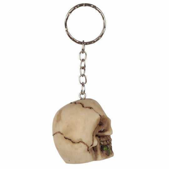 Skulls and Roses Keyring
