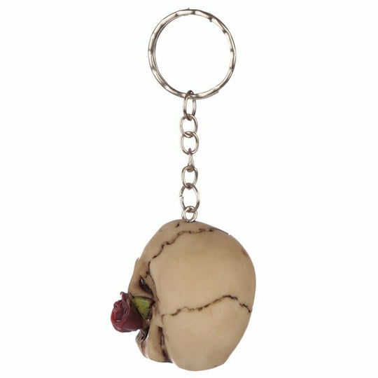 Skulls and Roses Keyring