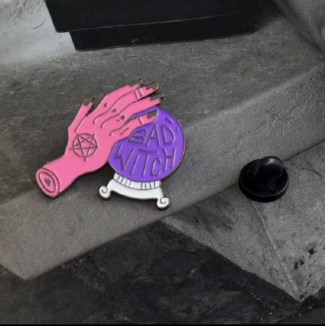 'Bad Witch' Enamel Pin