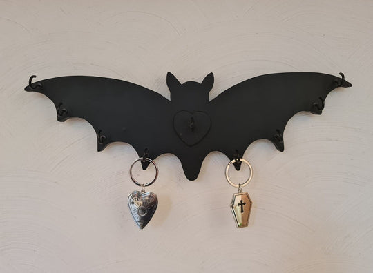 Bat Jewellery / Key Holder -  Black