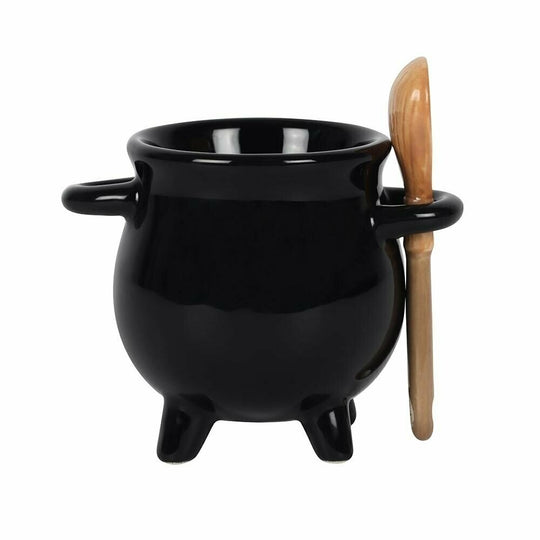 Cauldron Egg With Broom Spoon
