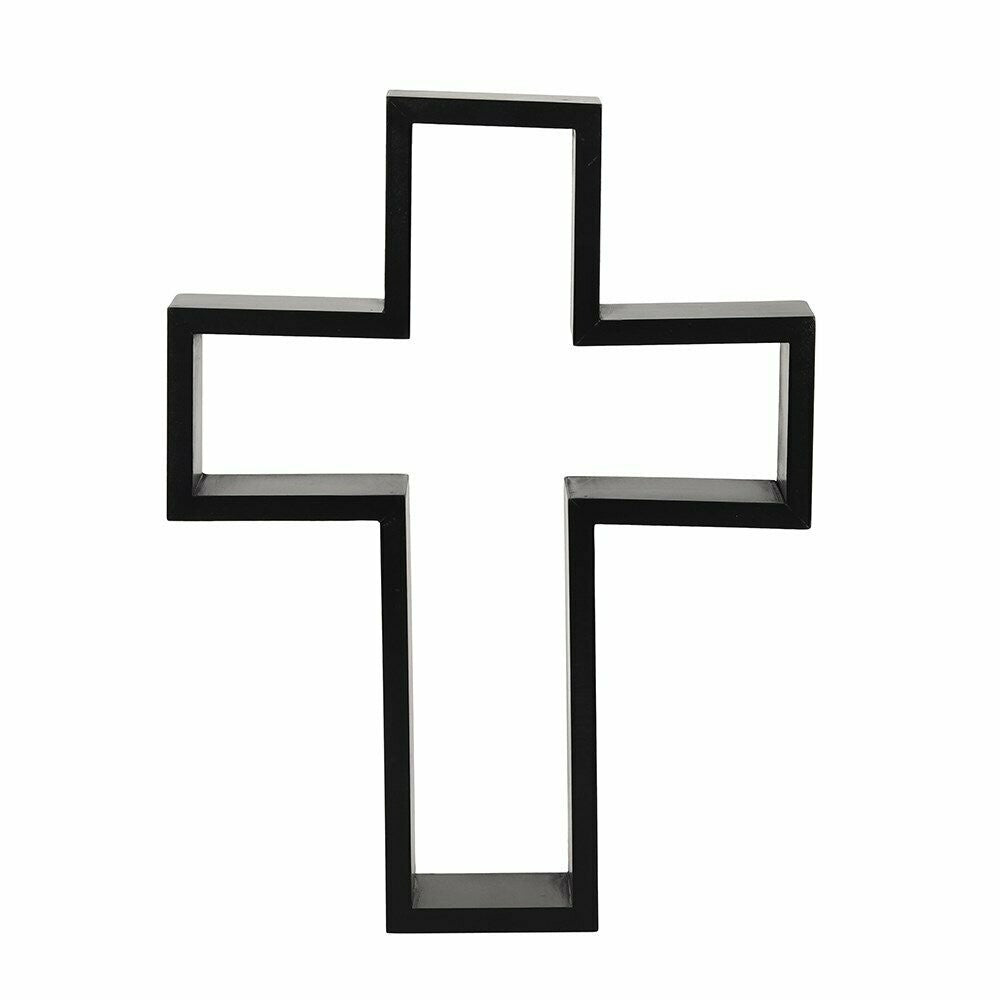 Black Crucifix Shelf