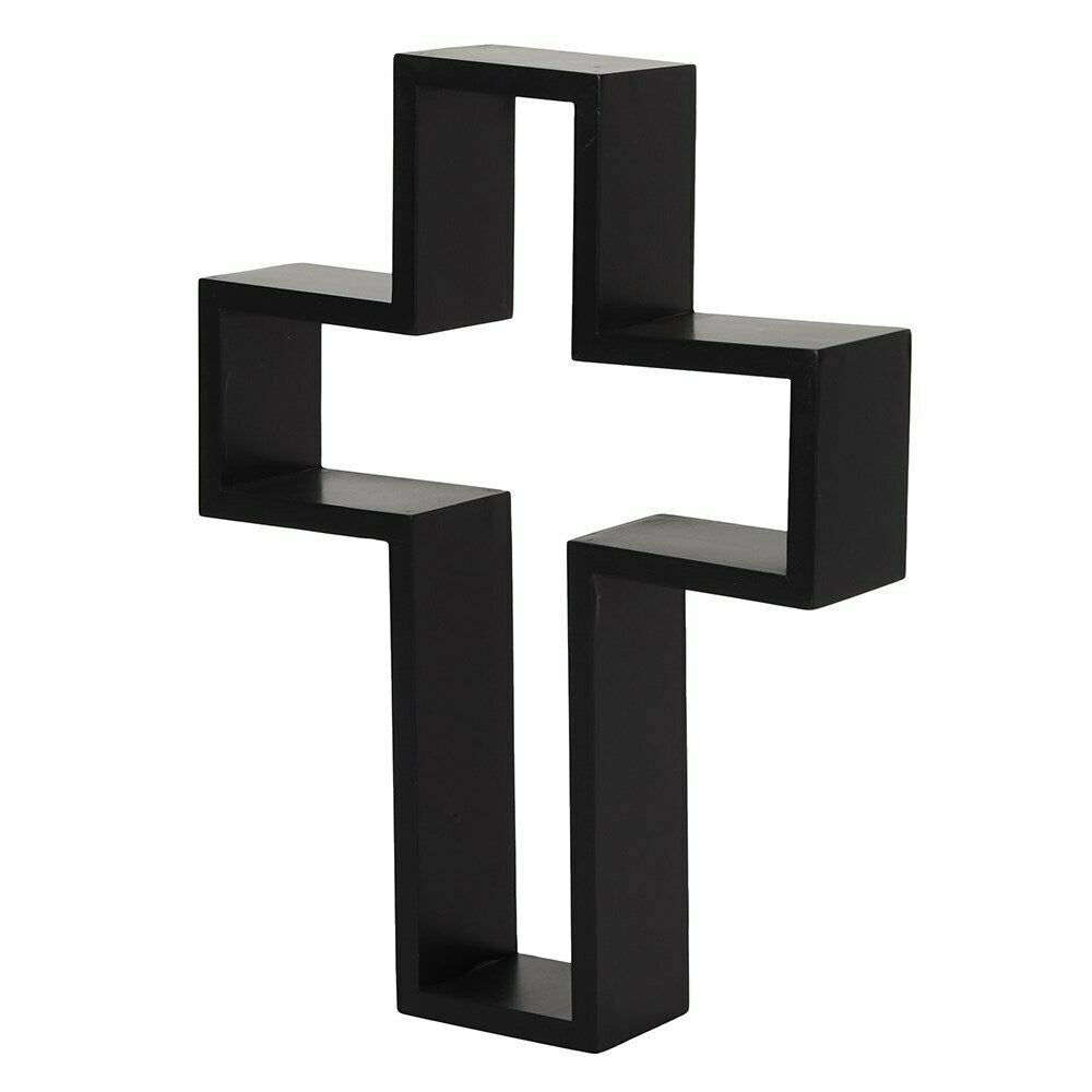 Black Crucifix Shelf