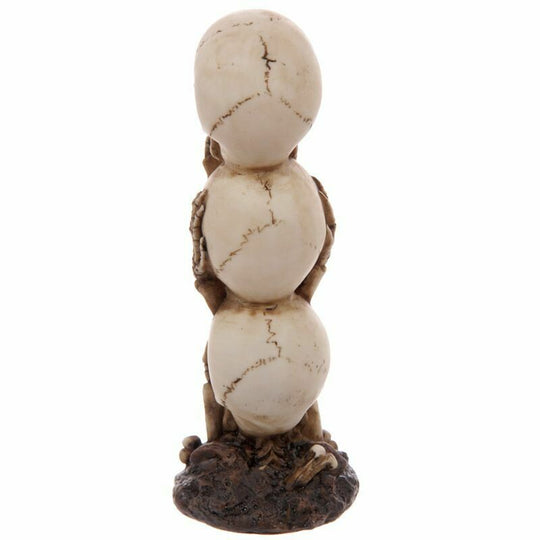 'Hear No, Speak No, See No Evil' Skull Totem