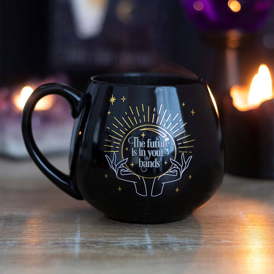 Black Fortune Teller Heat Changing Mug.