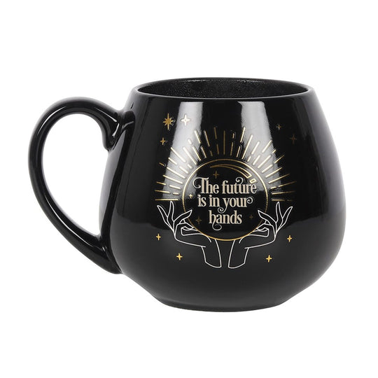 Black Fortune Teller Heat Changing Mug.