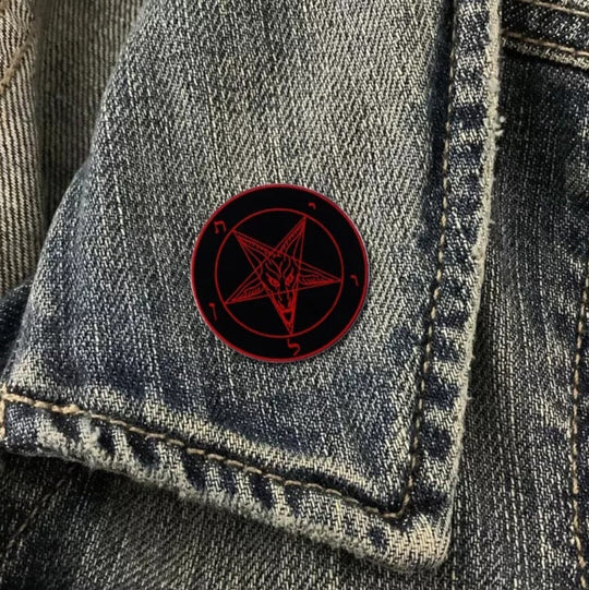 'Red Baphomet' Enamel Pin