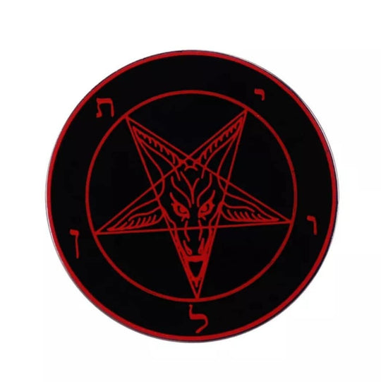 'Red Baphomet' Enamel Pin