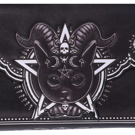 Baphomet Cat Embossed Purse