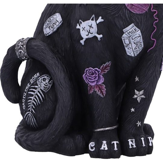 'Bad to the Bone' Cat Figurine