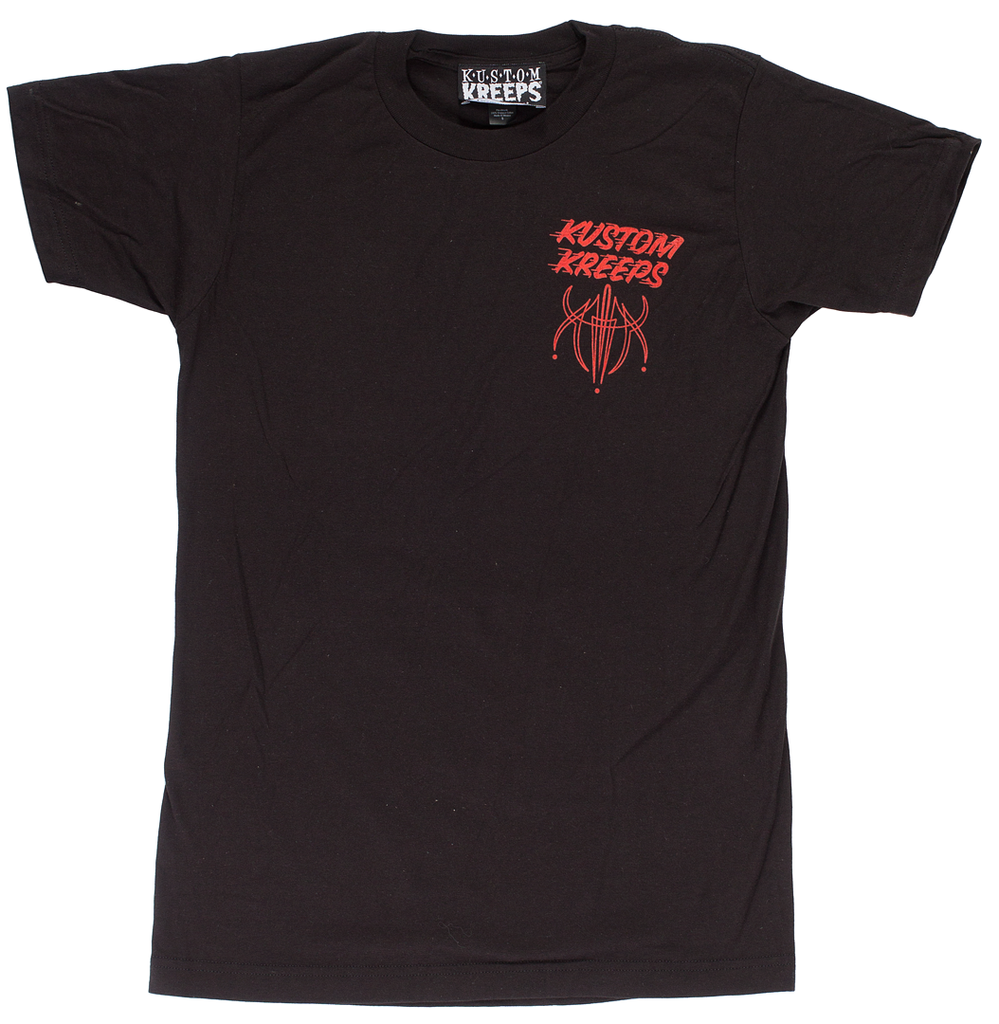Pinstriped Skull T Shirt