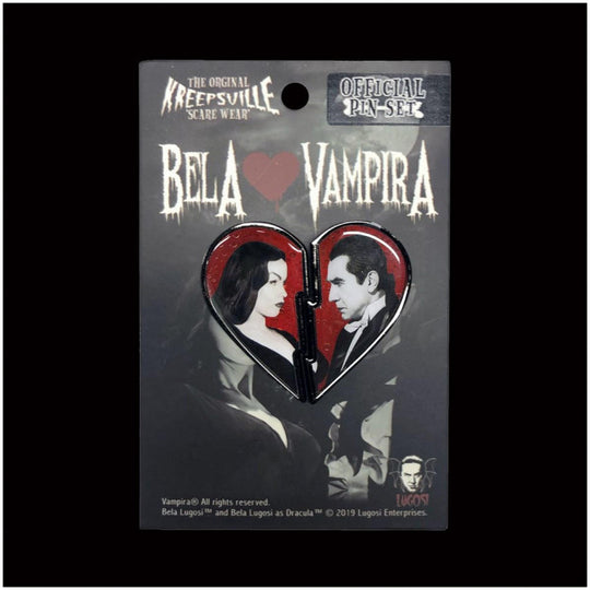 Bela Loves Vampira Broken Heart Pin Set