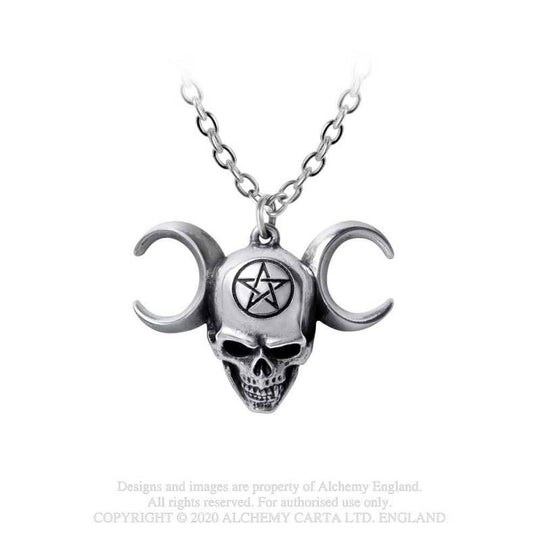 Pewter Pendant Lune Mystique