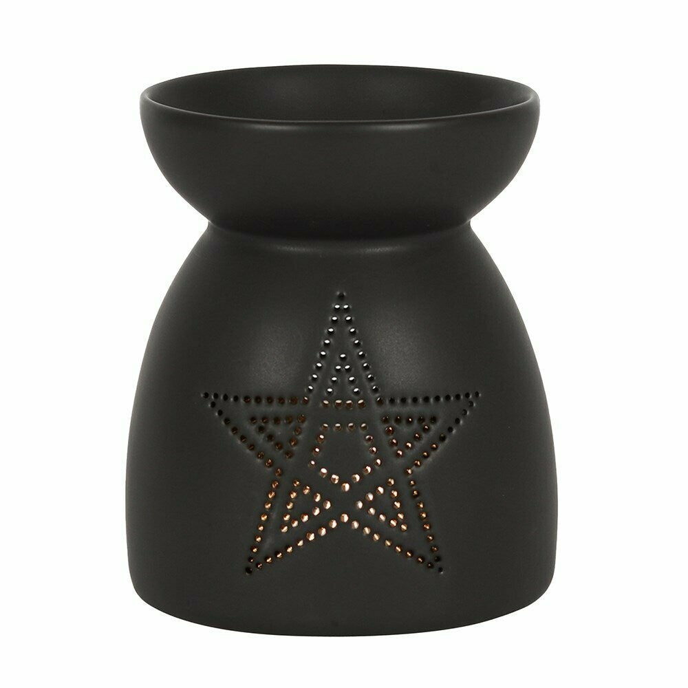 Black Pentagram Cut-Out Oil/Wax Burner
