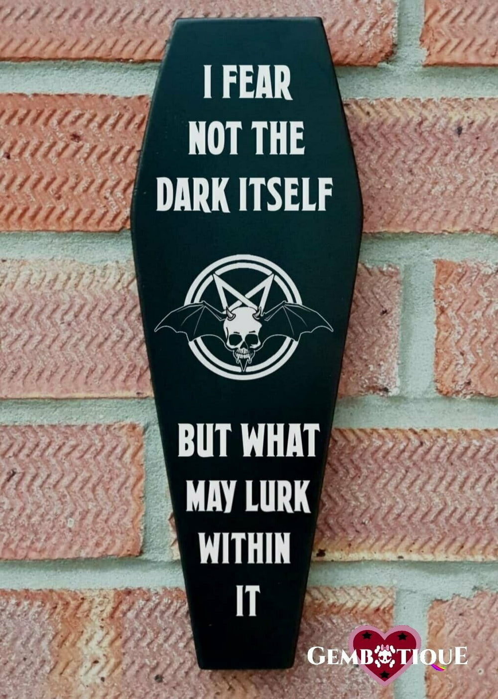 Coffin Plaque - Dark