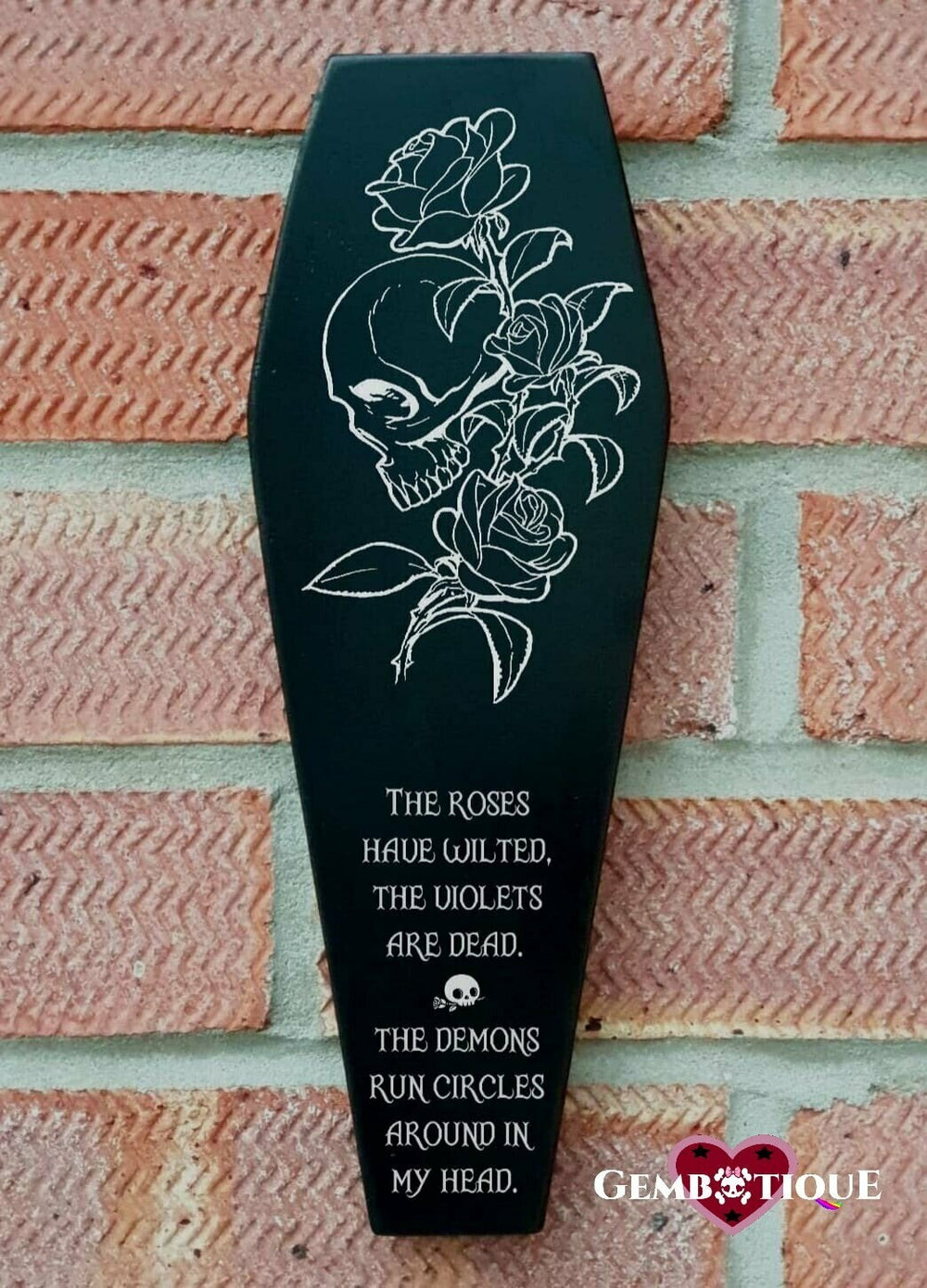 Coffin Plaque - Roses