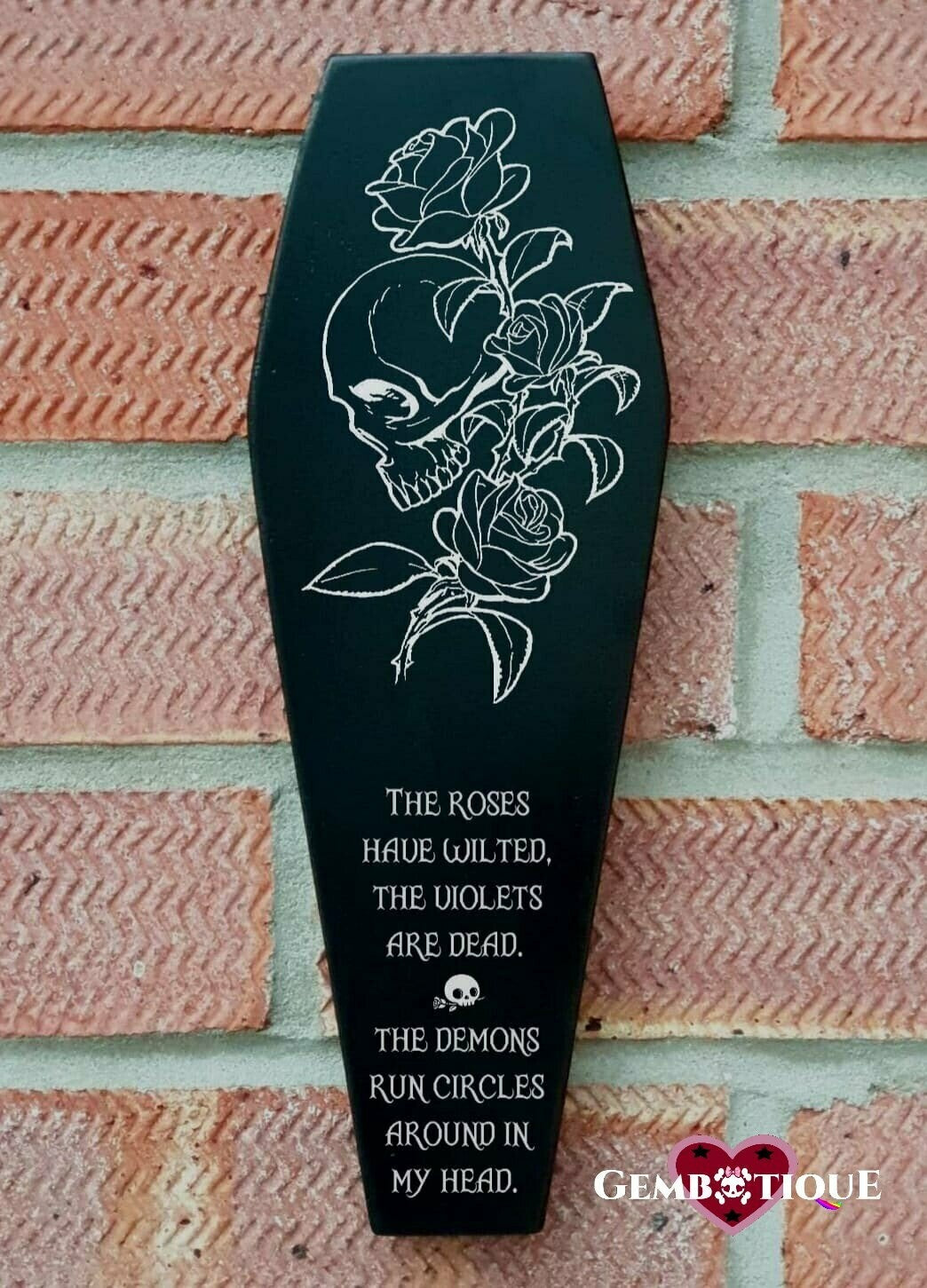 Coffin Plaque - Roses