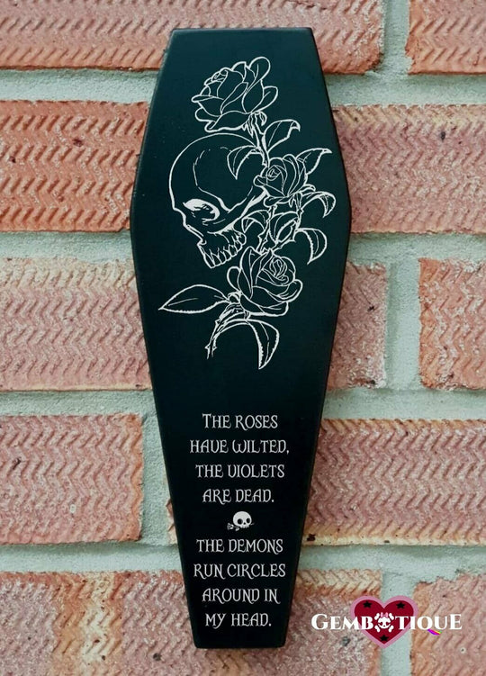 Coffin Plaque - Roses