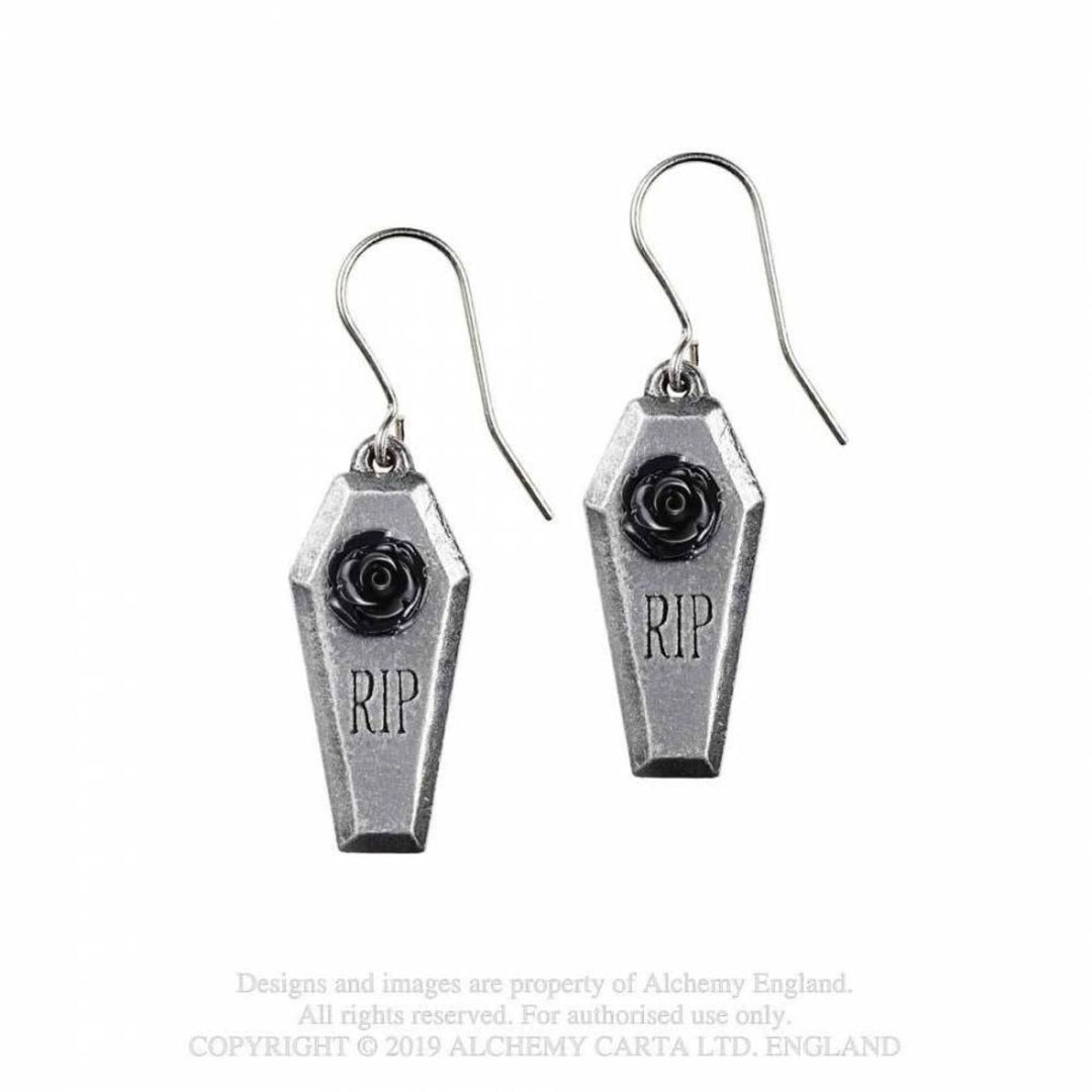 'RIP Rose' Earrings