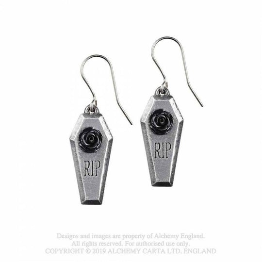 'RIP Rose' Earrings